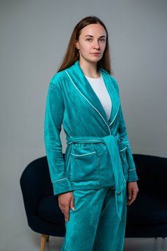Домашній костюм &laquo;Home&raquo;, Аквамарин, XS-S H-V-03 фото